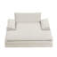 Double chaise longue surdimensionnée rembourrée avec accoudoirs larges pour les salons, les appartements-1214894048