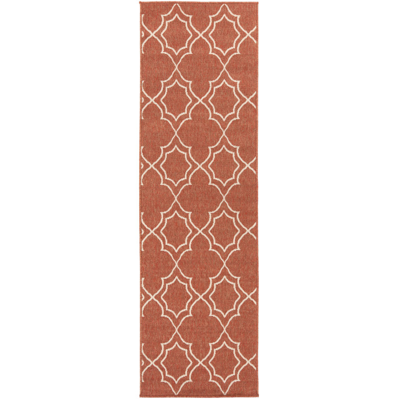 Tapis rouille / crème Amato, Tapis de couloir 2 pi 3 po x 11 pi 9 po