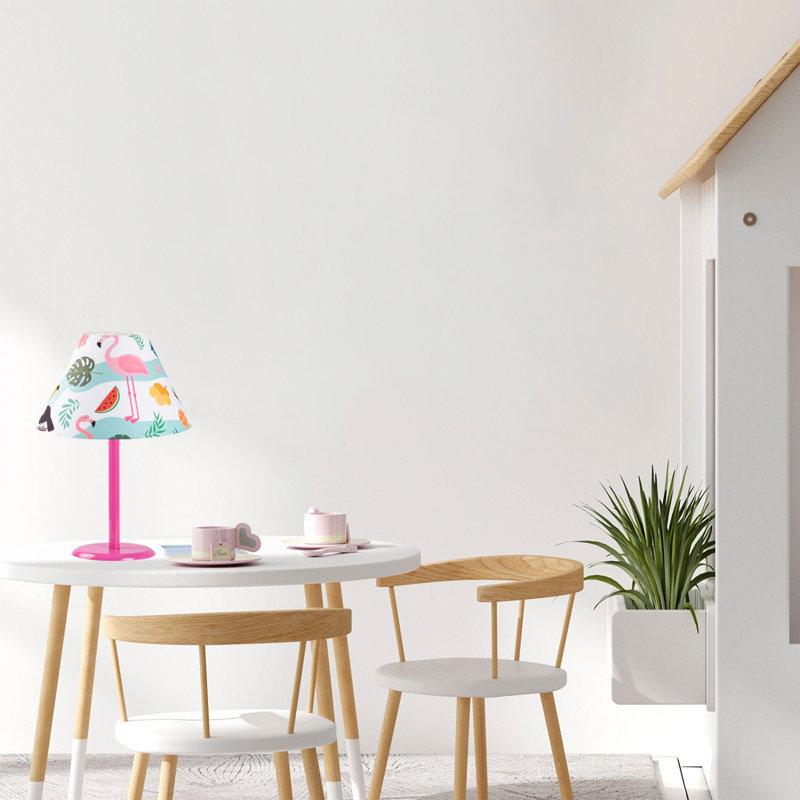 Lampe de table rose 18,11 po Rosena