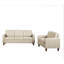 Fauteuil capitonné capitonné à garniture carrée à accoudoirs carrés, meubles de salon transitionnels en tissu de polyester-1835460810
