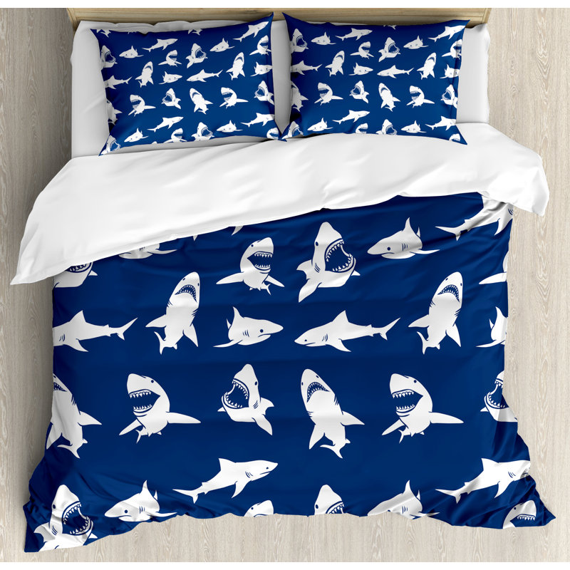 Shark Modern & Contemporary Duvet Cover, King