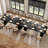78.74" Extra Long Farmhouse Dining Table, Wooden Rectangular Dining Table With Dual Base-63542201