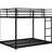 Black Metal Full Over Bunk Bed With Convenient For User- Climb-758028064-758028066