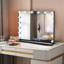Lizbeth 16-Light Metal Rectangle Dressing Mirror