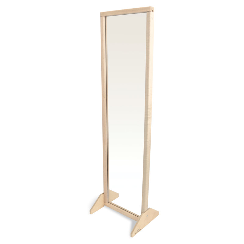 Wood Rectangle Floor Mirror