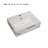 21" L x 16.5" W Wall Mounted Bathroom Sink Rectangular Wall Hung White Ceramic Sink with Faucet Hole