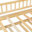 Lit simple en bois avec lit gigogne simple