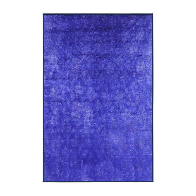 Tapis abstrait bleu, Rectangle 8 pi x 12 pi