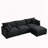 3-Seater Comfy Cloud Couches with Movable Ottoman-1405754215