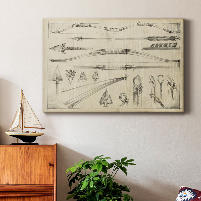" Arrow Schematic II ", 8" H x 12" W x 1" D