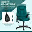 Chaise de bureau de massage vibrante à 6 points HOMcom-132634872-132634874