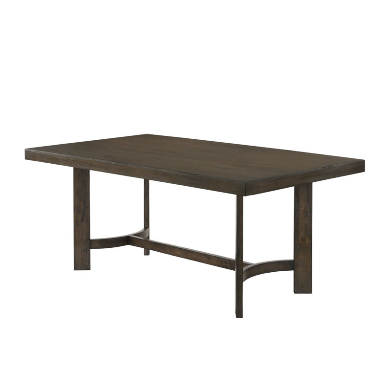 Weathered Oak Finish Dining Table