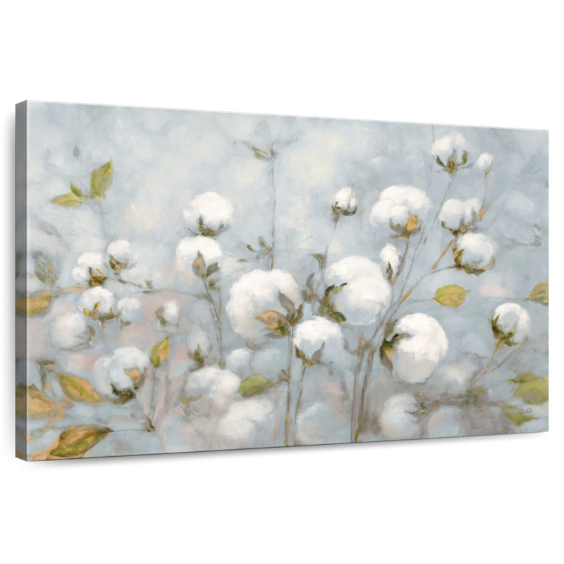 Harnek Cotton Field Blue Gray II, 24" H x 36" W