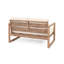 Ensemble de meubles de patio en bois d'acacia 4 pièces, mobilier d'extérieur avec table basse et chaise, ensemble de conversation pour terrasse avec coussin moelleux, chaises de véranda pour balcon de cour arrière-357866205