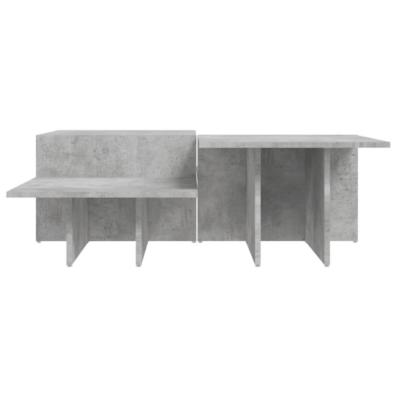 Cunegunda Abstract Coffee Table, Concrete Grey