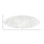 Tapis rond blanc en fausse fourrure à poils longs lavable