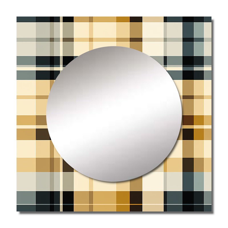 Décoration murale noire et crème à carreaux Sophistication I - Hygge & Scandinavian, 23 po x 23 po