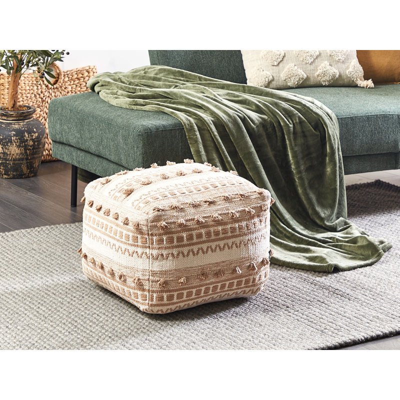 Bellaire 50cm Wide Square Pouf Ottoman