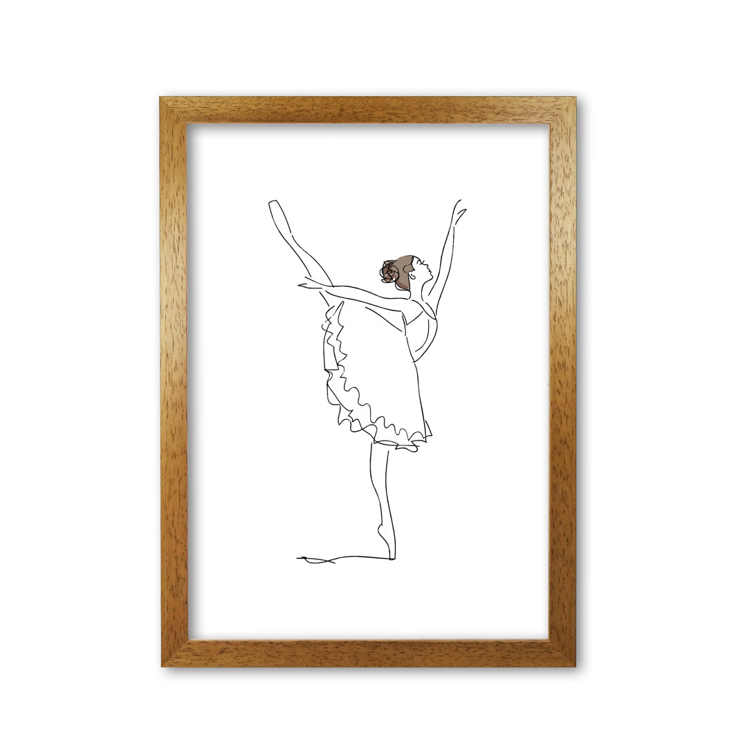 Ballet Dancer Line Drawing - Painting