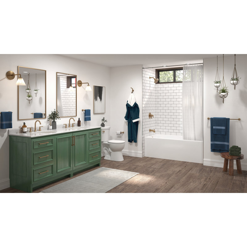 Baignoire profonde en alcôve de 60 po x 60 po Austin, Gauche