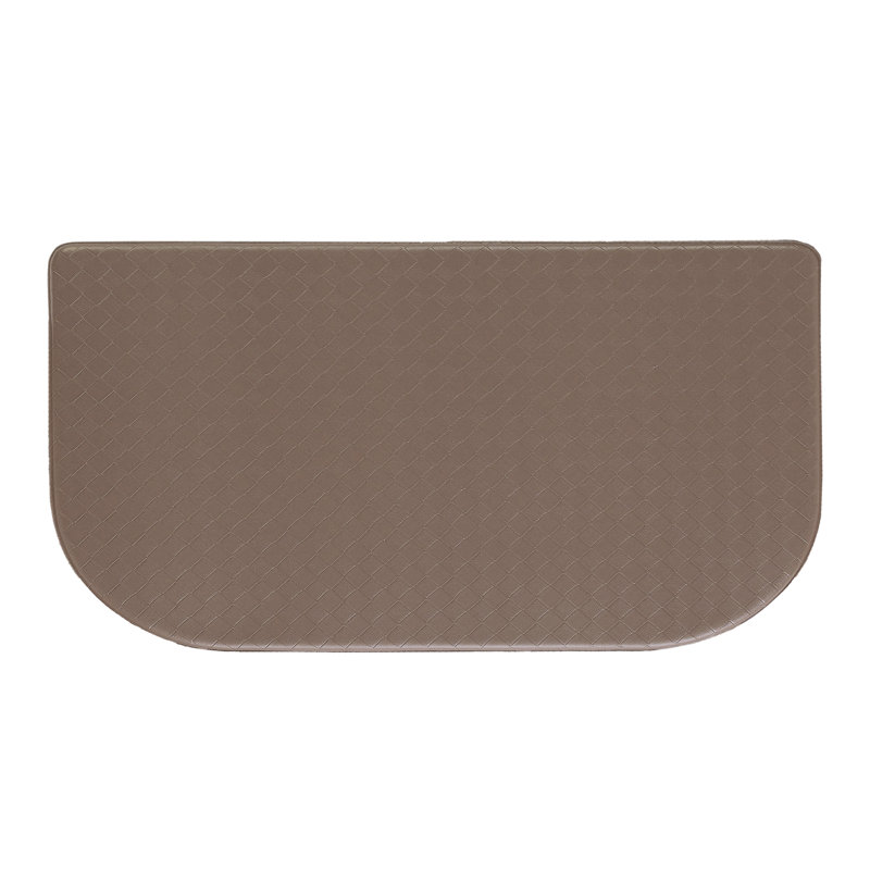 Soothing Comfort Standing Anti-fatigue Mats, Brown, Semi-Circle 1' 6" x 5'