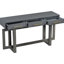 Console Ustyle avec 3 tiroirs, très longue pour le salon. Flair contemporain, table de tiroir, trois entrées gris antique - couloir d'apparence minimaliste moderne
