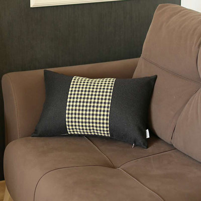 Housse de coussin rectangulaire en polyester / mélange de polyester