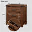 Table de chevet en bois massif récupéré à 3 tiroirs Rustic Farmhouse-128569026