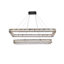 Luminaire suspendu double DEL chromé Maart-1601872519-1601872516
