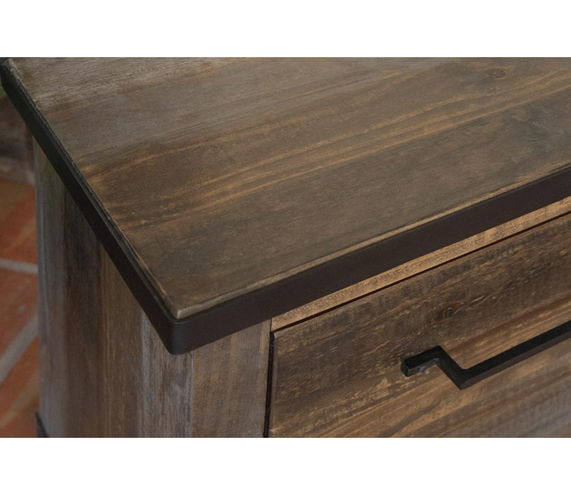 Esmael 27'' W Solid Wood Nightstand