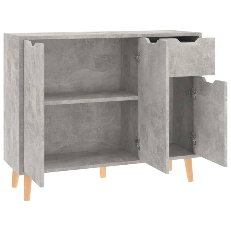 Cliffo 90cm Sideboard, Concrete Grey