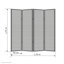 Custinne 3 - Panel Solid Wood Folding Room Divider-41442726
