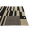 Tapis noir et blanc Ivey