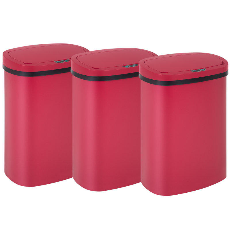 13 gallons Poubelle de cuisine Poubelle de cuisine automatique avec couvercle Capteur de mouvement haute capacité sans contact pour la cuisine à domicile