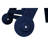 Outdoor Navy Blue Lounge Chair With 5 Positions, Material, Wheels, And Cup Holder For Poolside, Deck Patio Chair, Positions Wheels & Holder, Pool, Deck, Poolside-1266350119