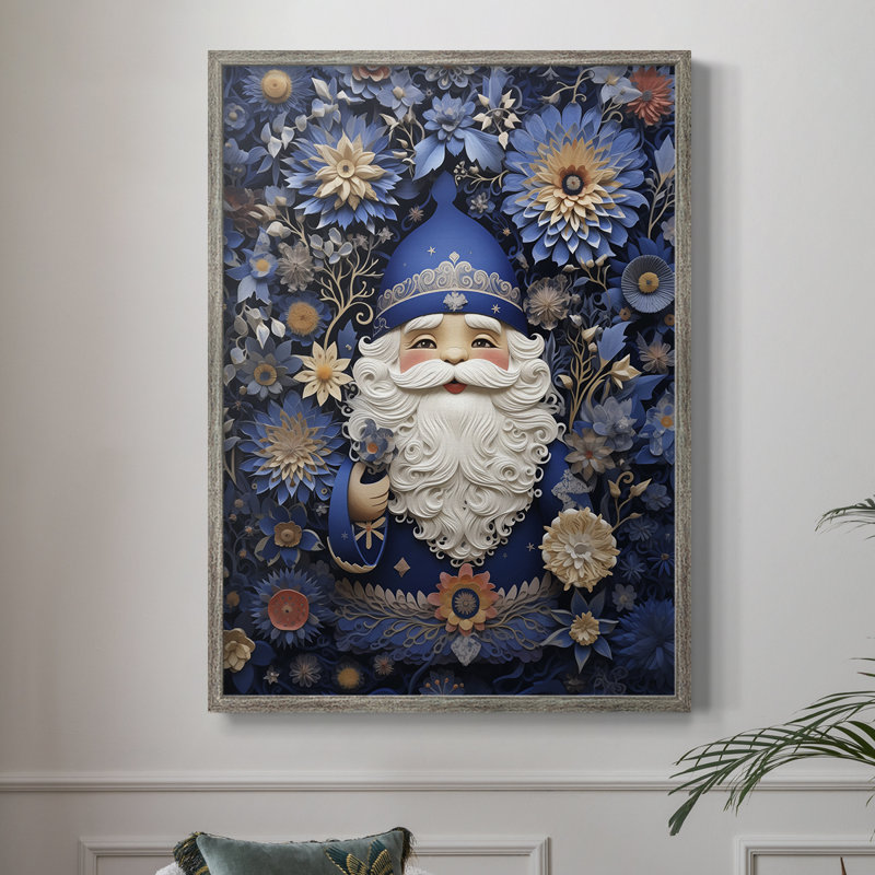 «Christmas Holiday Art» DCLIV, reproduction d'art encadrée - bois massif, H 11 po x l 9 po
