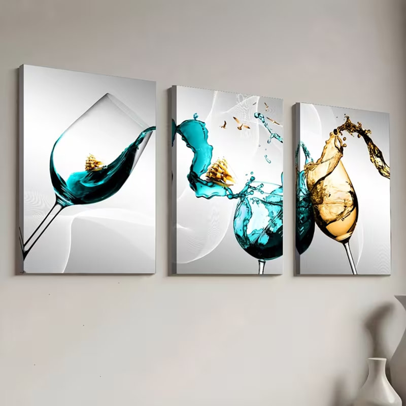 3 Piece Wrapped Canvas Wall Art
