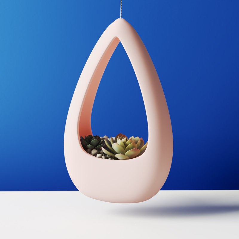 Farmington Ceramic Planter, Coral