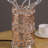 Aluminum Golden Rose Copper/Silver Wire Bud Flower Bud Table Lamp For Living Room, Nightstand Bedside Table Lamp For Bedroom, LED Lamp