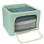 Boîte de rangement avec fenêtre bleu sarcelle - paquet de 2