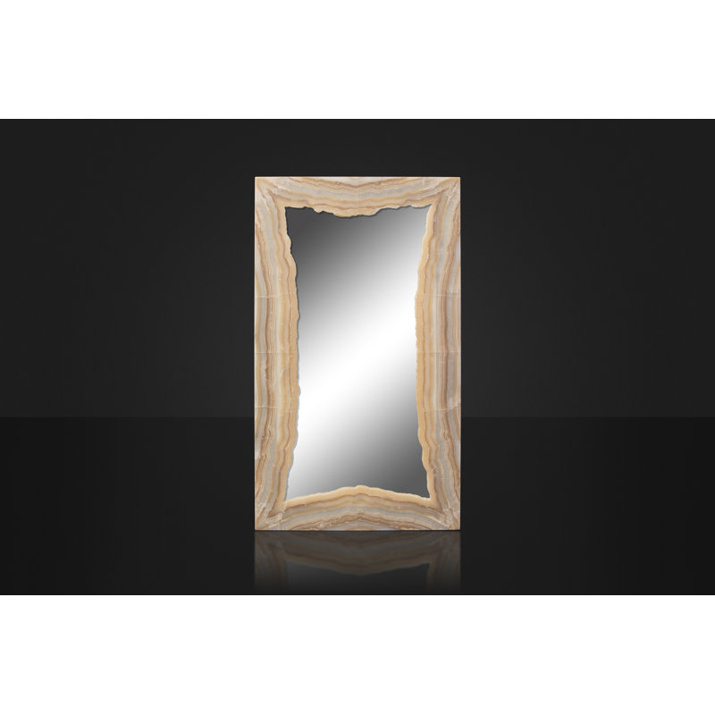 Flat Onyx Lighted Wall Mirror
