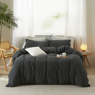 Ensemble de housse de couette en tricot en jersey de style nordique Life