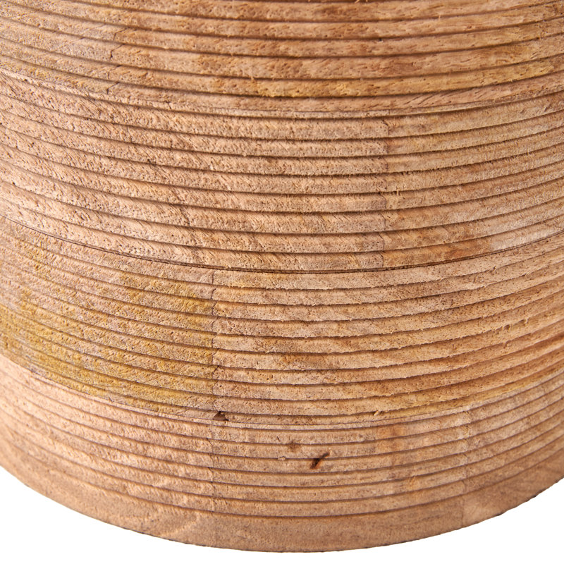 Nelu Wood Table Lamp, Beige
