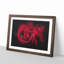 Drops Upon A Red Rose Paint Splash - Framed Print-56915735-56915738