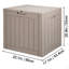 Outdoor Storage Box Resin Deck Box 31 Gallon Patio Waterproof Organizer