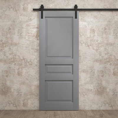 Porte de grange moderne | Ego 5012 | Ensemble de quincaillerie lourde pour rails | Portes intérieures solides