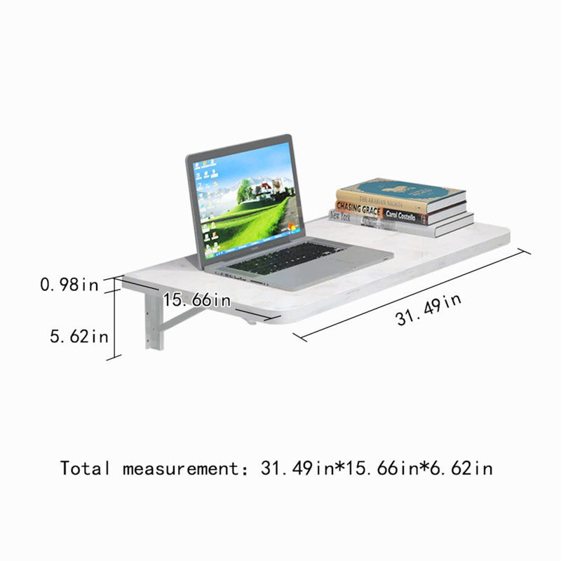31'' Wall Mounted Drop Leaf Table,Drop Down Table,Folding Table
