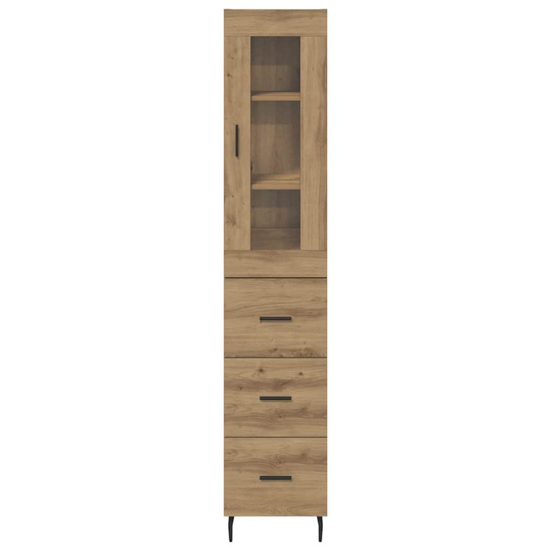 34.5cm Sideboard, Artisan Oak