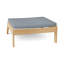 Ashland Outdoor Teak Ottoman with Cushion-737309764-745062021-745062075