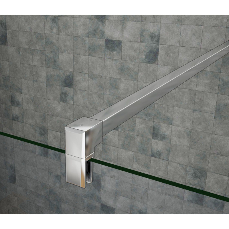 Reiban 2000mm H Walk In Glass Screens with Glass, 1400mm